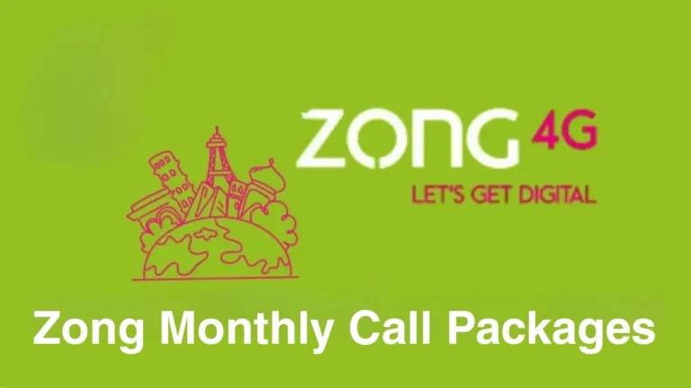 Zong Monthly Call Packages