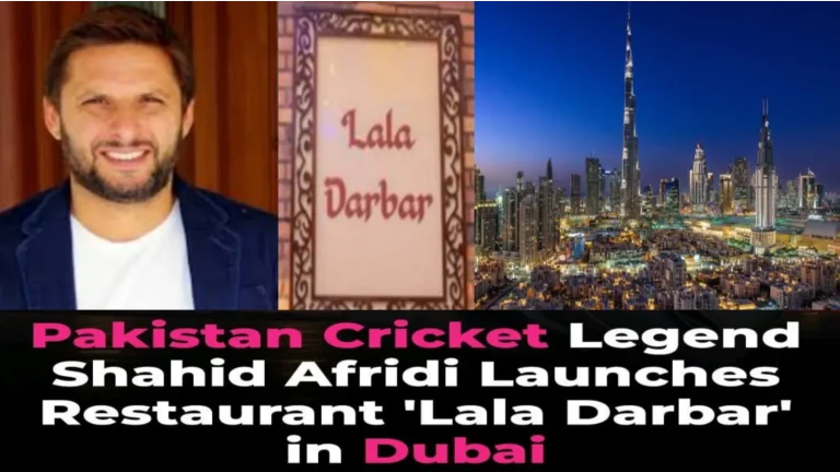 Shahid Afridi Opens Lala Darbar Restaurant in Dubai