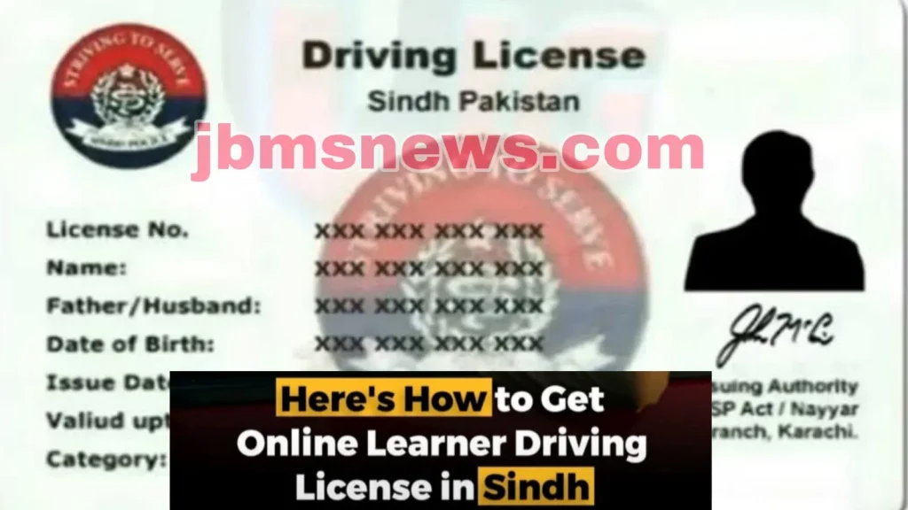 How to Apply for an Online Learner Driving License in Sindh