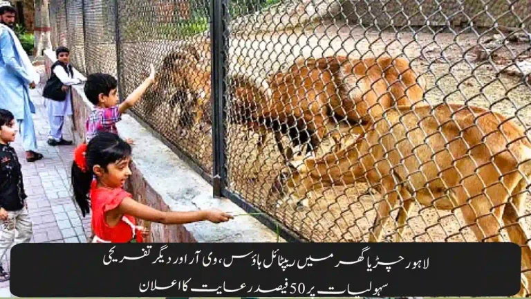 Lahore Zoo Offers 50% Discount on Entertainment Facilities to Boost Visitor Experience